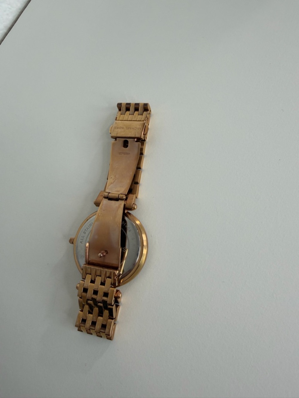 Michael Kors Darci 3 Hand Watch with Glitz Accents Rose Gold - Picture 5 of 8
